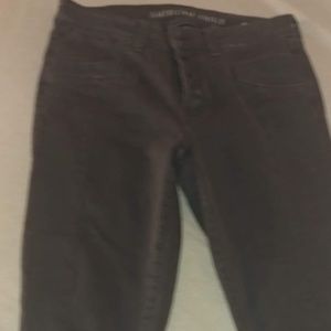 American Eagle button fly pants. Green/Grey. NWOT